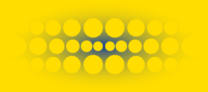 Yellow background with dot pattern