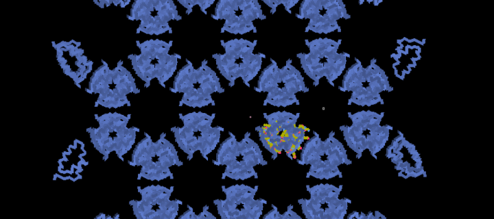 Snowflake design derived from Patryk Ludzia’s crystals