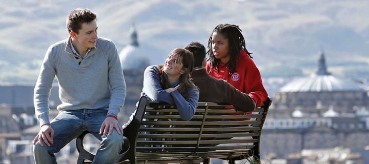 Photo of students on calton hill