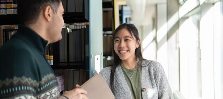 Students in the Main Library