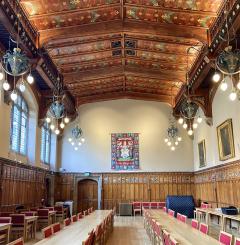Rainy hall interior