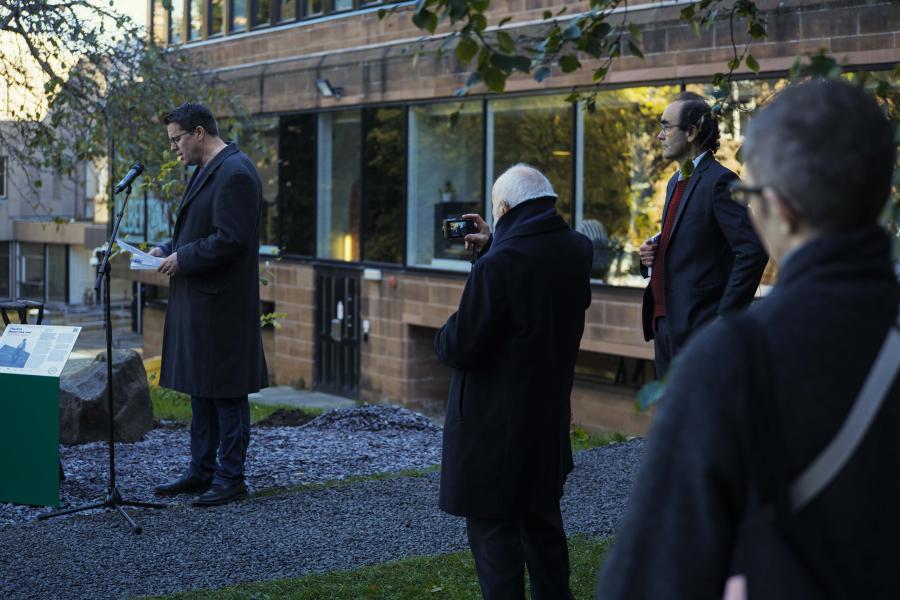 SGA50 Beuys oak planting ceremony, Edinburgh College of Art, 15 October 2021