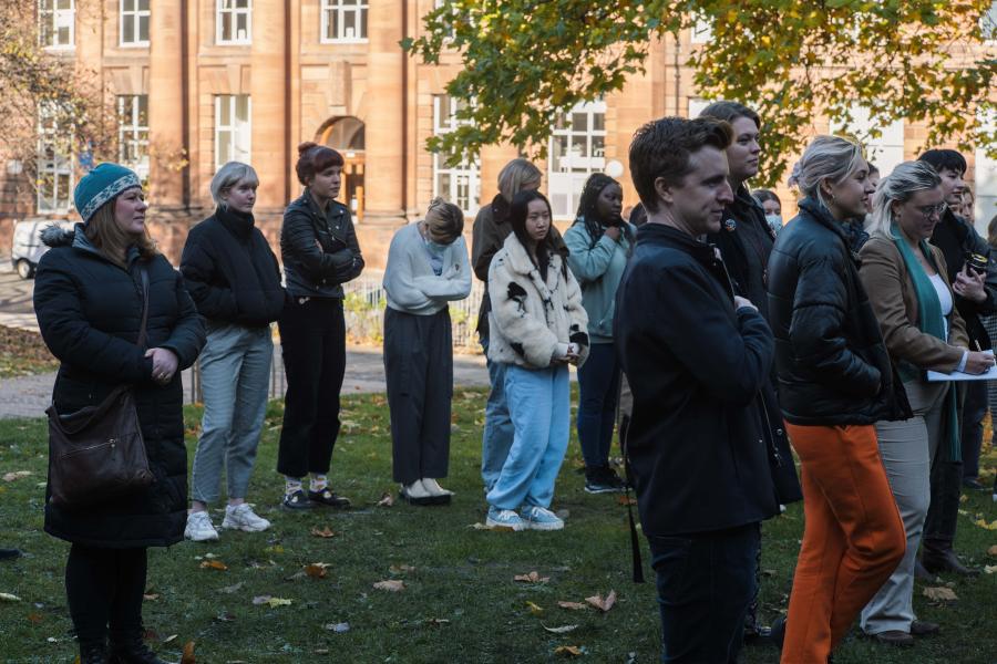 SGA50 Beuys oak planting ceremony, Edinburgh College of Art, 15 October 2021
