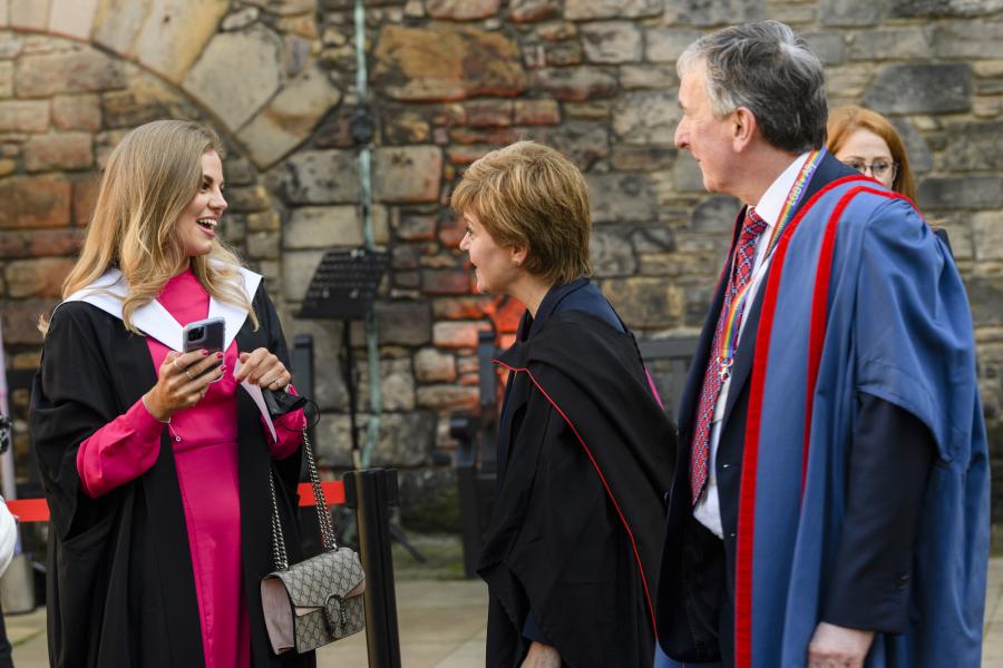 First Minister of Scotland congratulates our graduates