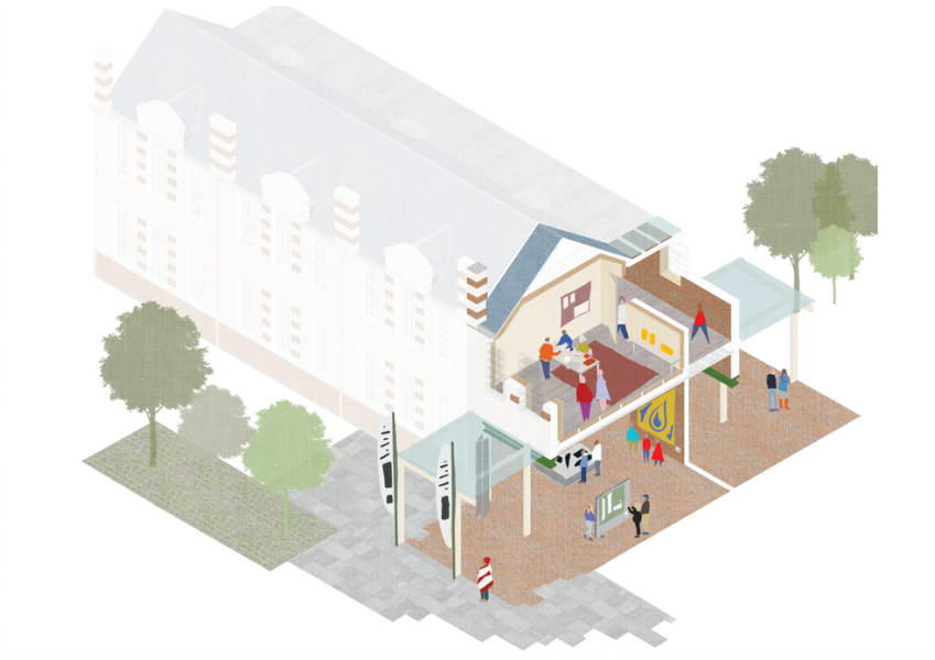 Architect Coll Drury’s portfolio has reimagined the site of the Old Tynecastle School in Edinburgh city centre.
