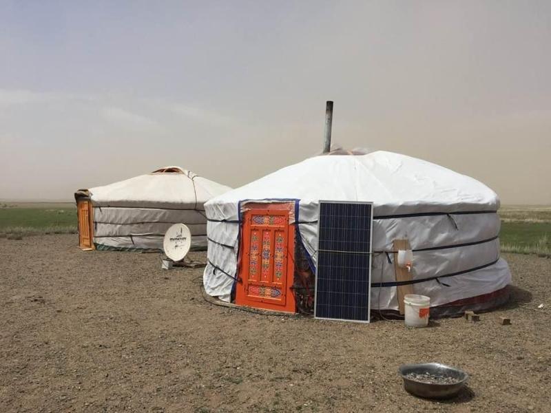 nomadic hut in Mongolia