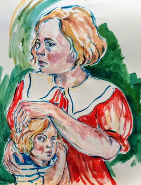 Dette Allmark’s illustration project Lines of Inheritance weaves together stories from myths and personal biographies