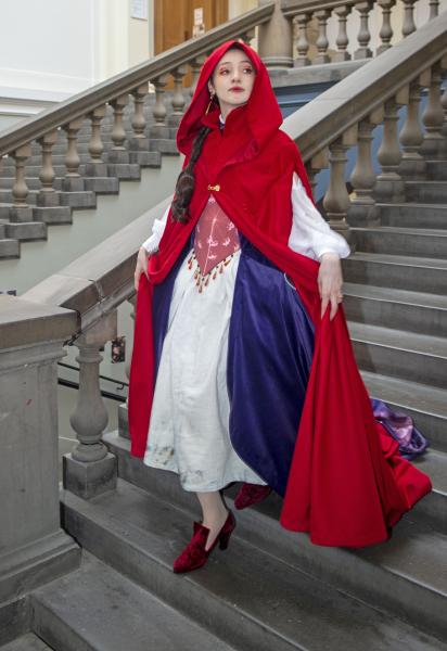 A character from the Japanese manga series Pandora Hearts is brought to life by Carenza Dickens.