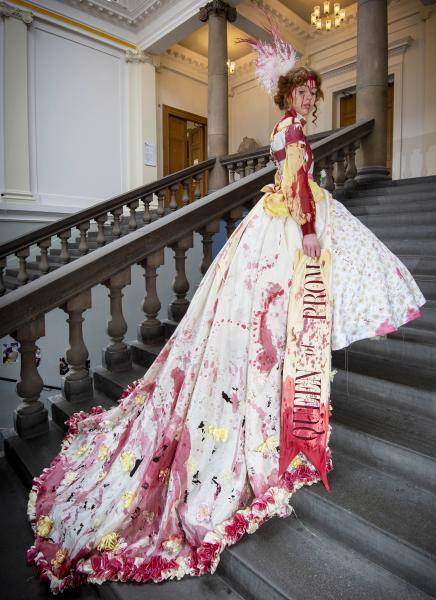 Ruth Main has created a design for Carrie White from the Stephen King novel Carrie.