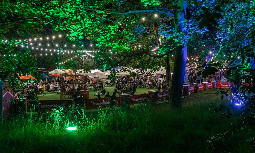George Square gardens during festivals