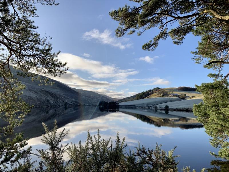 reservoir - water with hills in background