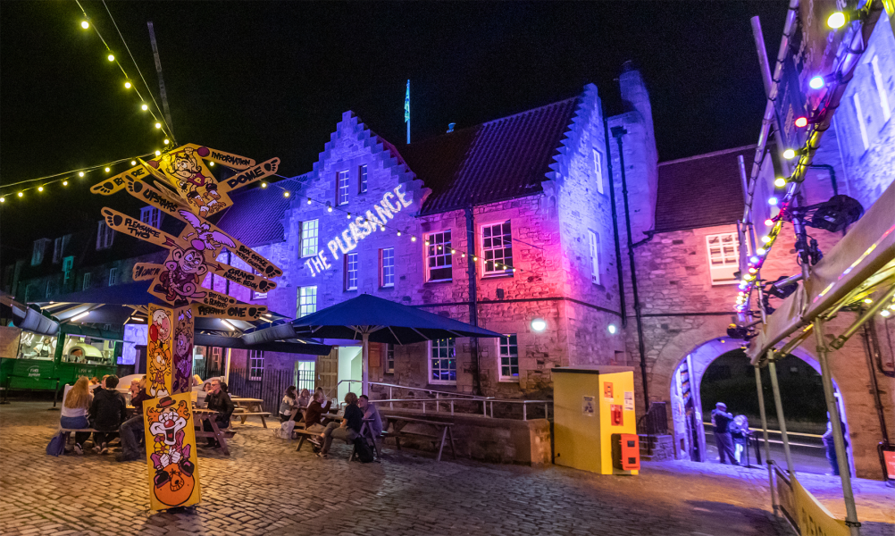 pleasance courtyard during the Edinburgh festival