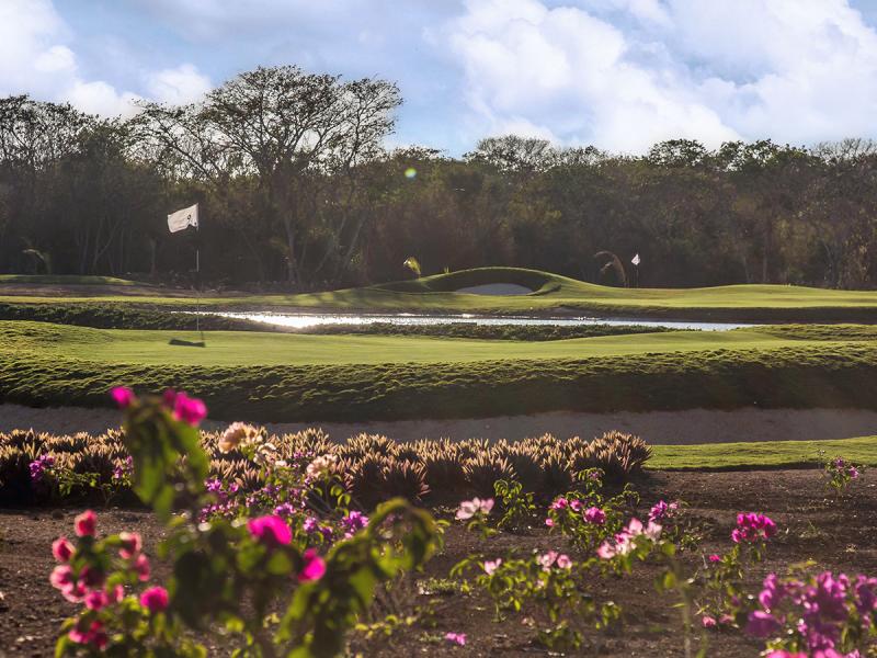A view of the course at Wellness Golf Chablé designed by Edinburgh graduate Agustín Pizá